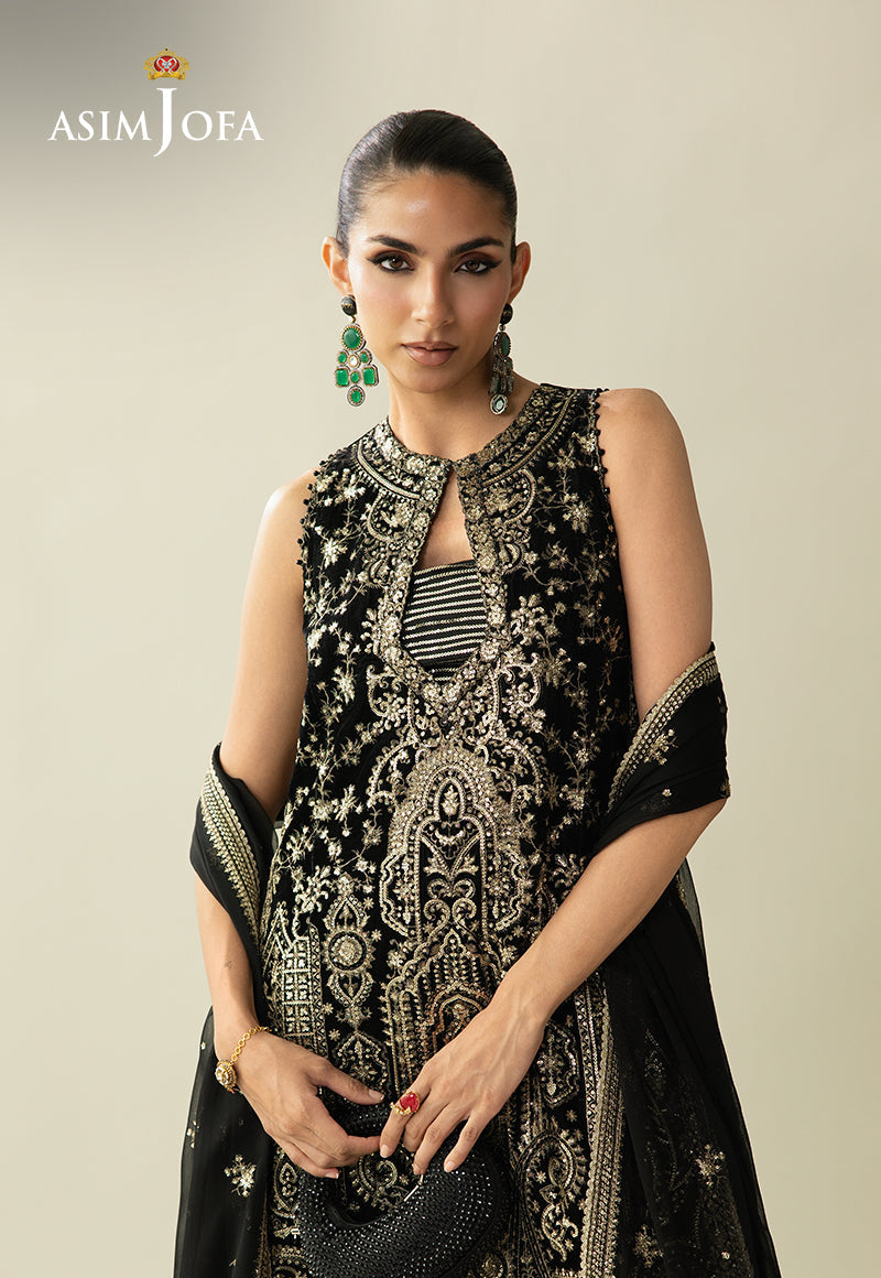 Asim Jofa | Makhmal Velvet 25 | AJULM-01 by Asim Jofa - Designer Dress  - Type : Ladies Clothes - Available at Libayah - 100% Original 