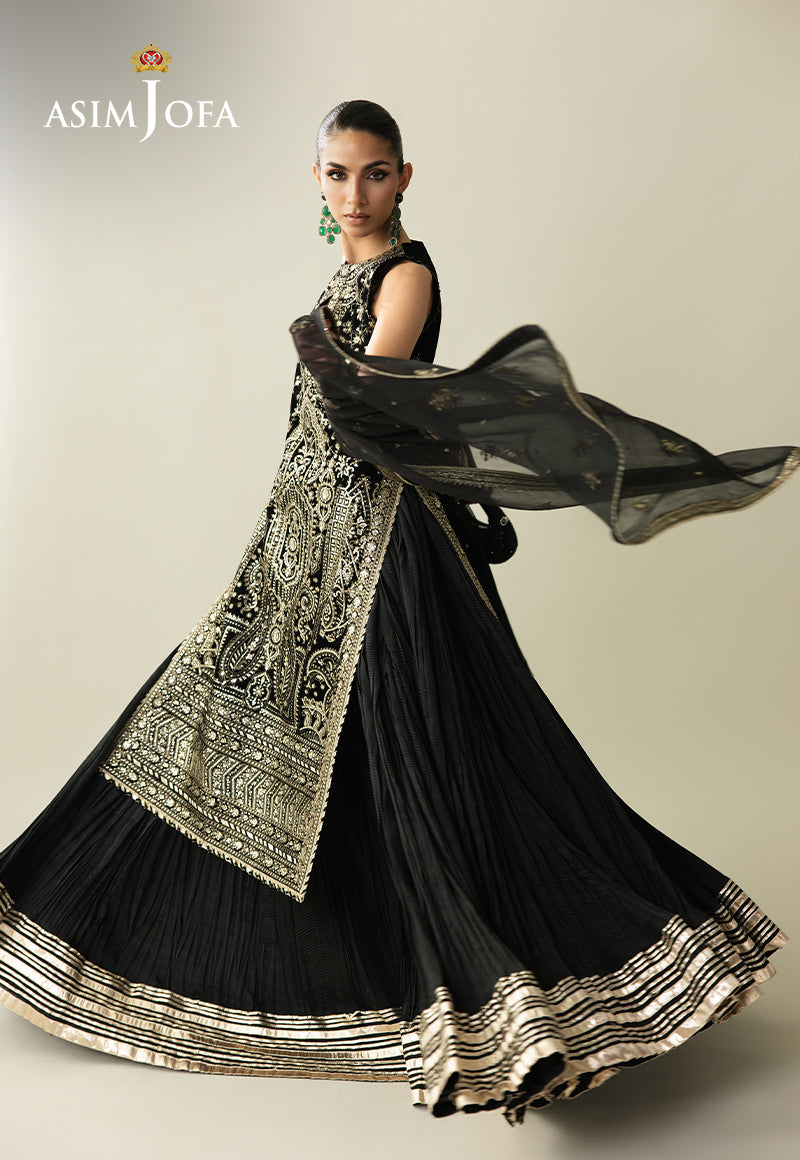 Asim Jofa | Makhmal Velvet 25 | AJULM-01 by Asim Jofa - Designer Dress  - Type : Ladies Clothes - Available at Libayah - 100% Original 