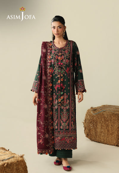 Asim Jofa | Kashmiri Collection 25 | AJULK-04 by Asim Jofa - Designer Dress  - Type : Ladies Clothes - Available at Libayah - 100% Original 