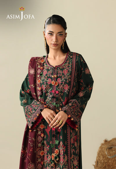 Asim Jofa | Kashmiri Collection 25 | AJULK-04 by Asim Jofa - Designer Dress  - Type : Ladies Clothes - Available at Libayah - 100% Original 