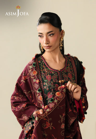 Asim Jofa | Kashmiri Collection 25 | AJULK-04 by Asim Jofa - Designer Dress  - Type : Ladies Clothes - Available at Libayah - 100% Original 