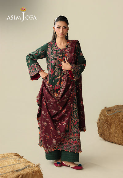 Asim Jofa | Kashmiri Collection 25 | AJULK-04 by Asim Jofa - Designer Dress  - Type : Ladies Clothes - Available at Libayah - 100% Original 