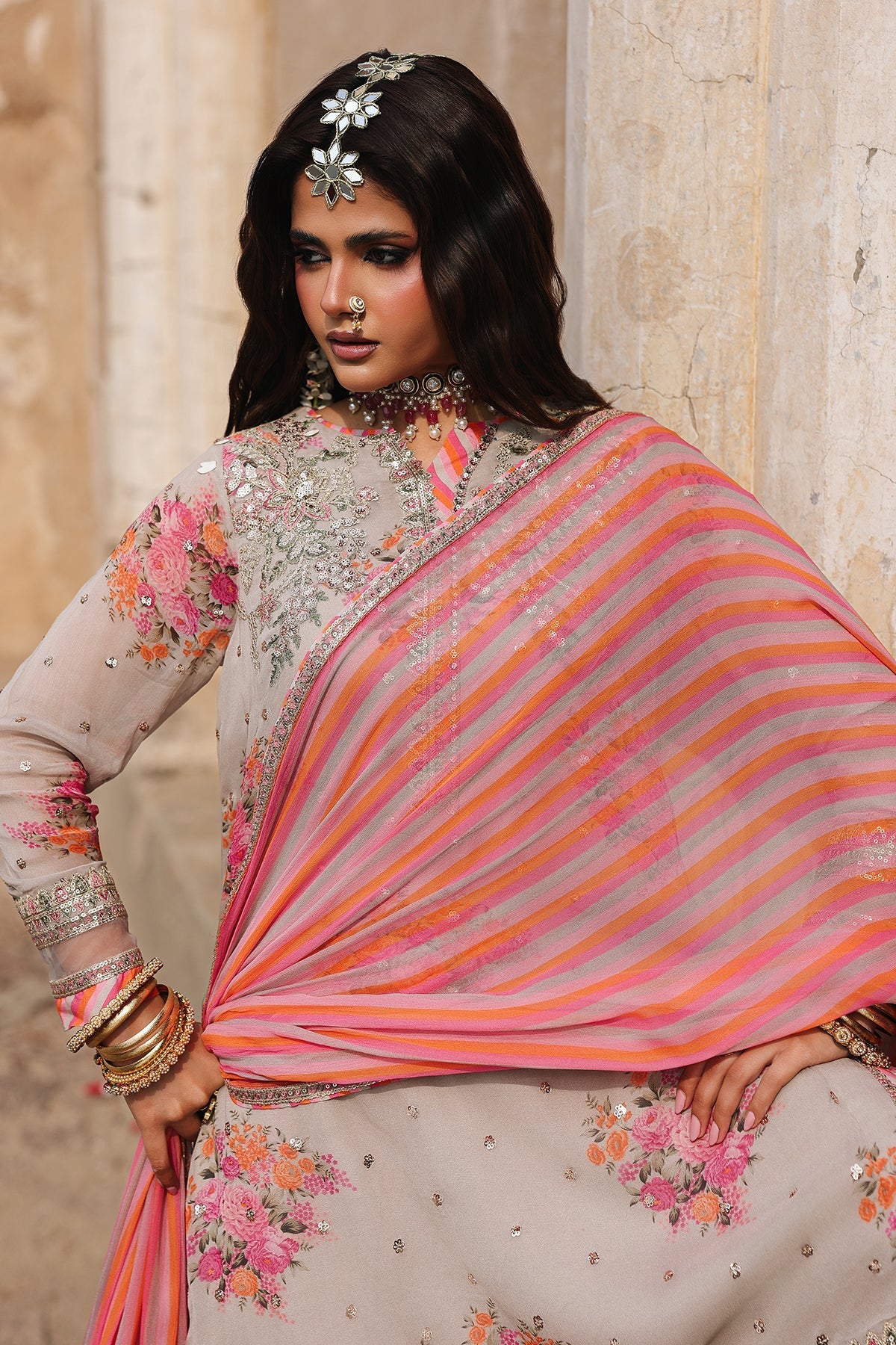 Charizma | Vasal Chiffon | VSL6-09 by Charizma - Designer Dress  - Type : Ladies Clothes - Available at Libayah - 100% Original 