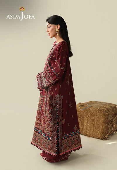 Asim Jofa | Kashmiri Collection 25 | AJULK-08 by Asim Jofa - Designer Dress  - Type : Ladies Clothes - Available at Libayah - 100% Original 