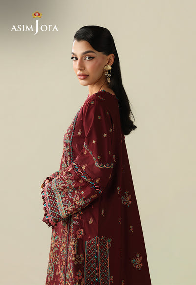 Asim Jofa | Kashmiri Collection 25 | AJULK-08 by Asim Jofa - Designer Dress  - Type : Ladies Clothes - Available at Libayah - 100% Original 