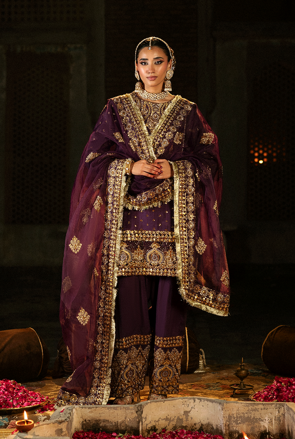 Saad Shaikh | Singhar Premium Silk 26 | ARJUMAAND by Saad Shaikh - Designer Dress  - Type : Ladies Clothes - Available at Libayah - 100% Original 