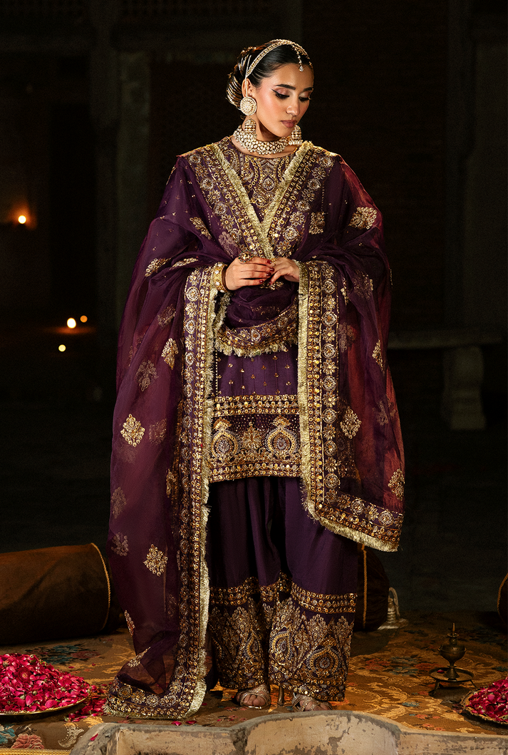 Saad Shaikh | Singhar Premium Silk 26 | ARJUMAAND by Saad Shaikh - Designer Dress  - Type : Ladies Clothes - Available at Libayah - 100% Original 