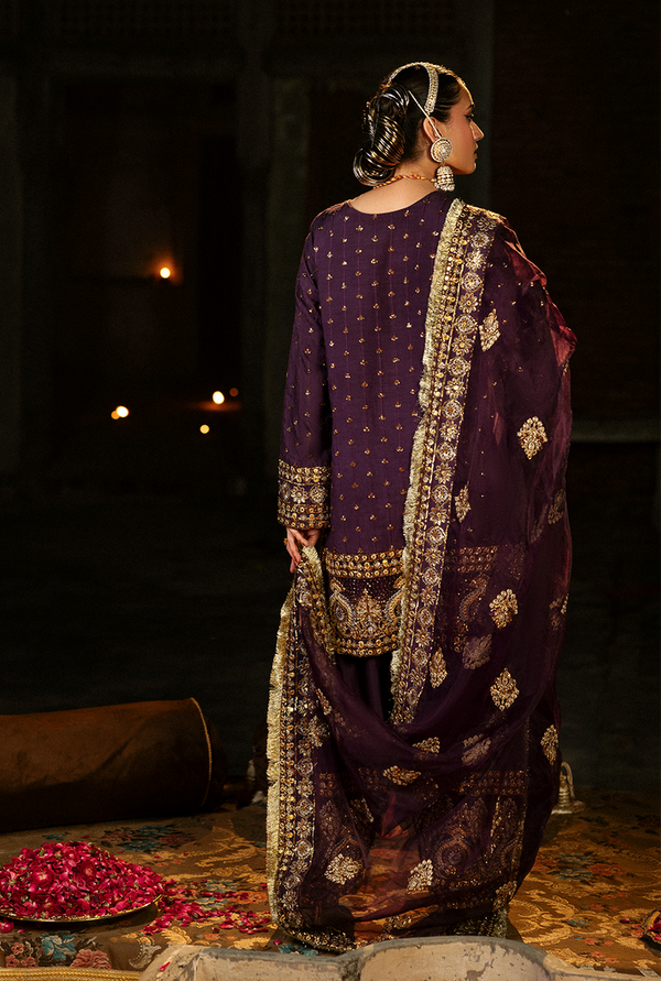 Saad Shaikh | Singhar Premium Silk 26 | ARJUMAAND by Saad Shaikh - Designer Dress  - Type : Ladies Clothes - Available at Libayah - 100% Original 