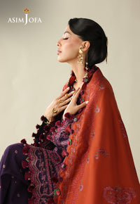 Asim Jofa | Kashmiri Collection 25 | AJULK-05 by Asim Jofa - Designer Dress  - Type : Ladies Clothes - Available at Libayah - 100% Original 