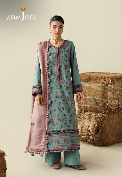 Asim Jofa | Kashmiri Collection 25 | AJULK-03 by Asim Jofa - Designer Dress  - Type : Ladies Clothes - Available at Libayah - 100% Original 