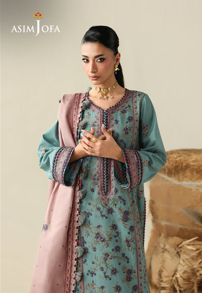 Asim Jofa | Kashmiri Collection 25 | AJULK-03 by Asim Jofa - Designer Dress  - Type : Ladies Clothes - Available at Libayah - 100% Original 