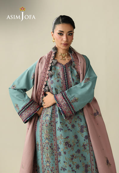 Asim Jofa | Kashmiri Collection 25 | AJULK-03 by Asim Jofa - Designer Dress  - Type : Ladies Clothes - Available at Libayah - 100% Original 