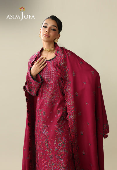 Asim Jofa | Kashmiri Collection 25 | AJULK-07 by Asim Jofa - Designer Dress  - Type : Ladies Clothes - Available at Libayah - 100% Original 