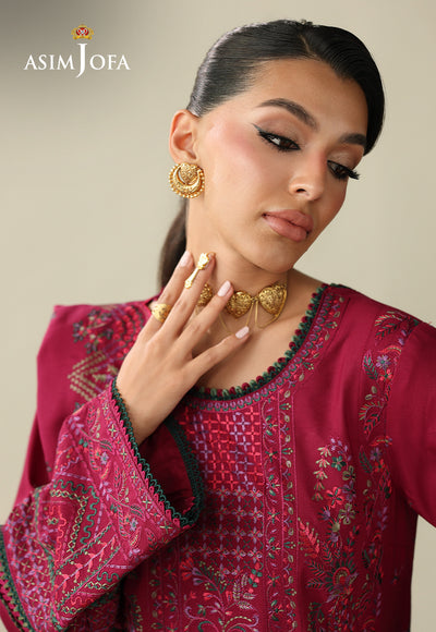 Asim Jofa | Kashmiri Collection 25 | AJULK-07 by Asim Jofa - Designer Dress  - Type : Ladies Clothes - Available at Libayah - 100% Original 