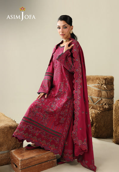 Asim Jofa | Kashmiri Collection 25 | AJULK-07 by Asim Jofa - Designer Dress  - Type : Ladies Clothes - Available at Libayah - 100% Original 