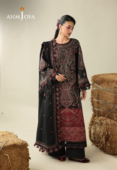 Asim Jofa | Kashmiri Collection 25 | AJULK-01 by Asim Jofa - Designer Dress  - Type : Ladies Clothes - Available at Libayah - 100% Original 