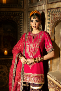 Saad Shaikh | Singhar Premium Silk 25 | GULRUKH by Saad Shaikh - Designer Dress  - Type : Ladies Clothes - Available at Libayah - 100% Original 