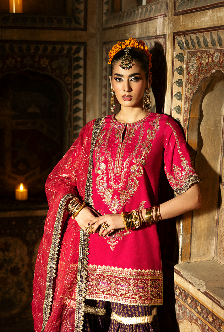Saad Shaikh | Singhar Premium Silk 26 | GULRUKH by Saad Shaikh - Designer Dress  - Type : Ladies Clothes - Available at Libayah - 100% Original 