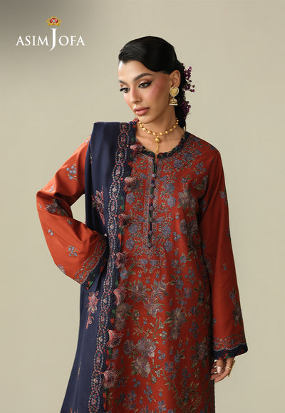 Asim Jofa | Kashmiri Collection 25 | AJULK-02 by Asim Jofa - Designer Dress  - Type : Ladies Clothes - Available at Libayah - 100% Original 