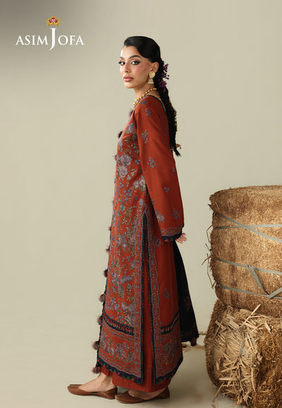 Asim Jofa | Kashmiri Collection 25 | AJULK-02 by Asim Jofa - Designer Dress  - Type : Ladies Clothes - Available at Libayah - 100% Original 