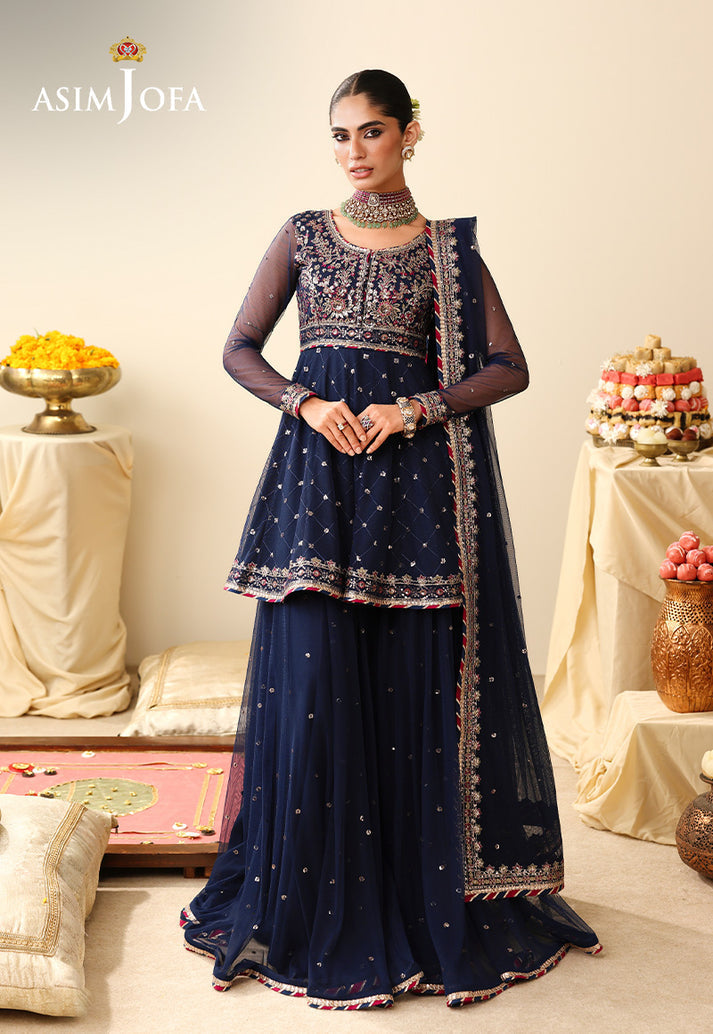 Asim Jofa | Luxury Formals 26 | AJULIH-02 by Asim Jofa - Designer Dress  - Type : Ladies Clothes - Available at Libayah - 100% Original 
