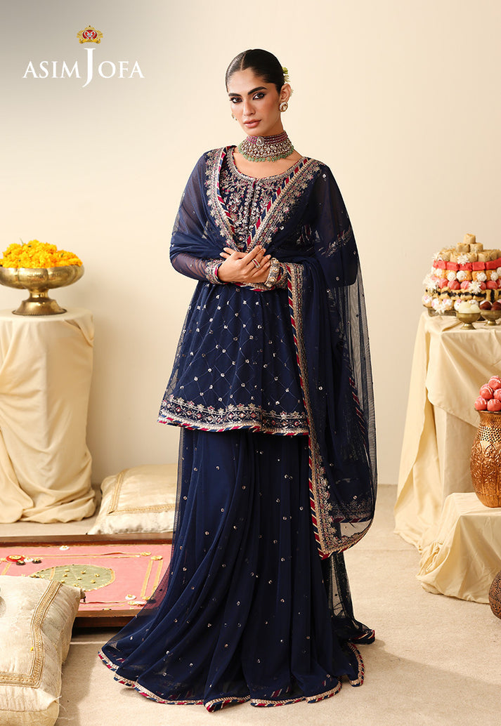 Asim Jofa | Luxury Formals 26 | AJULIH-02 by Asim Jofa - Designer Dress  - Type : Ladies Clothes - Available at Libayah - 100% Original 