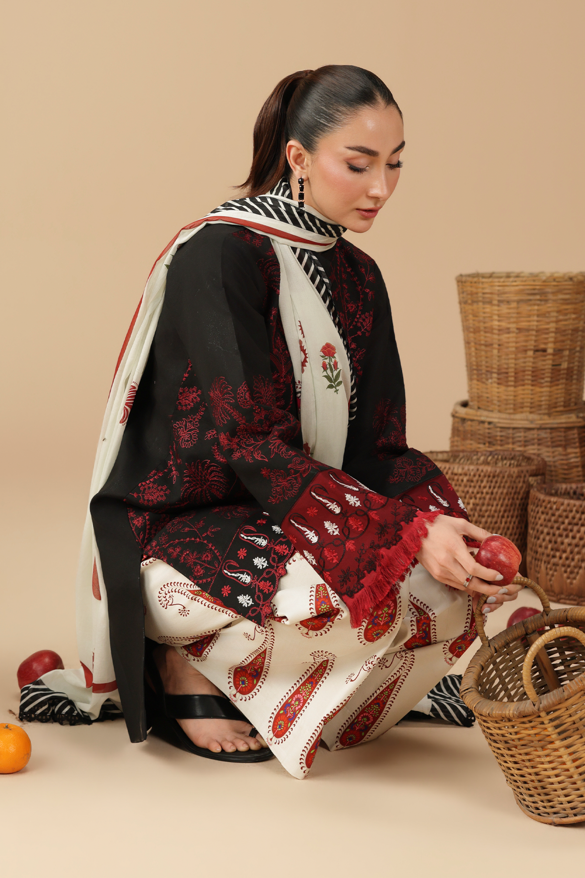 Afrozeh | Basic Pret 26 RTW | NACRE by Afrozeh - Designer Dress  - Type : Ladies Clothes - Available at Libayah - 100% Original 