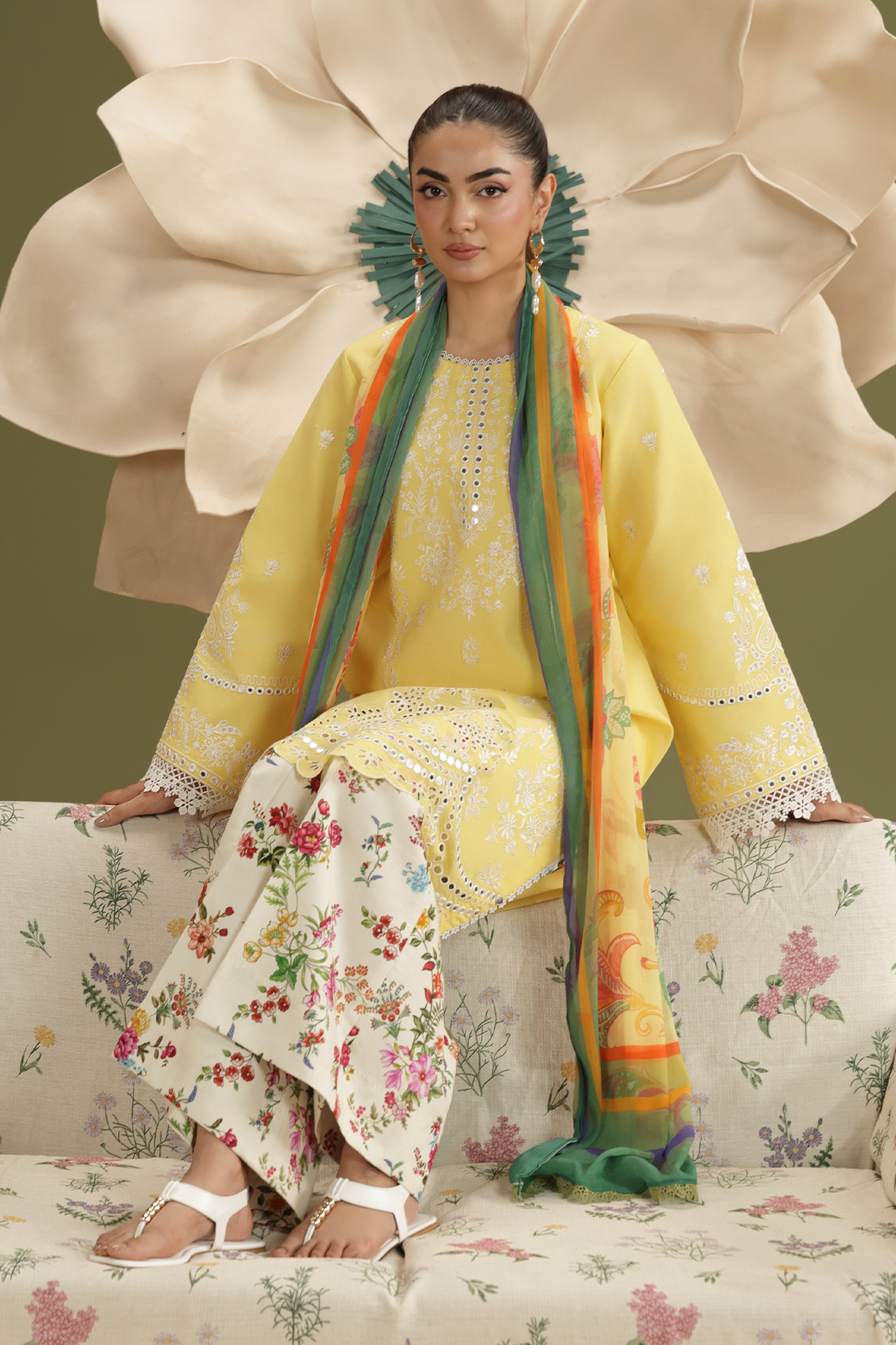 Afrozeh | Basic Pret 26 RTW | NACRE by Afrozeh - Designer Dress  - Type : Ladies Clothes - Available at Libayah - 100% Original 