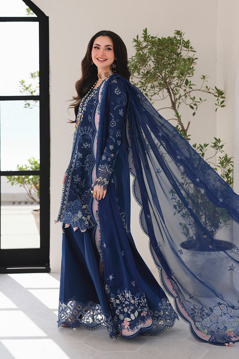 Qalamkar | Sahil Luxury Lawn 26 | SA-16 ESMA by Qalamkar - Designer Dress  - Type : Ladies Clothes - Available at Libayah - 100% Original 