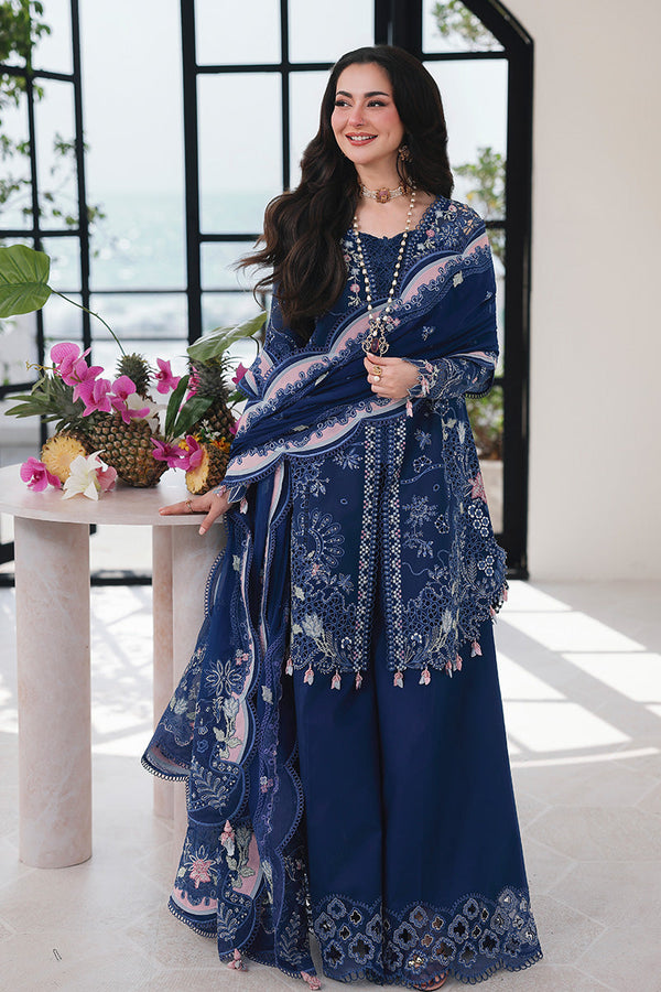Qalamkar | Sahil Luxury Lawn 26 | SA-16 ESMA by Qalamkar - Designer Dress  - Type : Ladies Clothes - Available at Libayah - 100% Original 