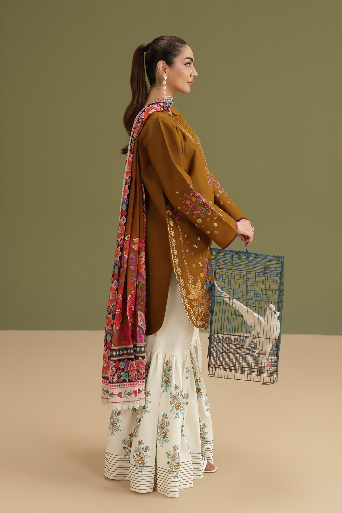 Afrozeh | Basic Pret 26 RTW | NACRE by Afrozeh - Designer Dress  - Type : Ladies Clothes - Available at Libayah - 100% Original 