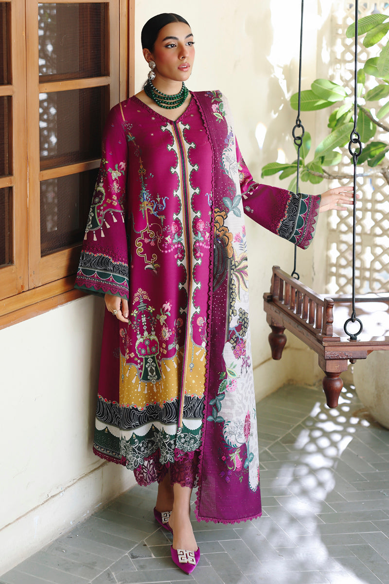 QW-04 (B) LACEY – authentic Pakistani dress from the Qalamkar QPrints Winter 25 collection for women in the UK
