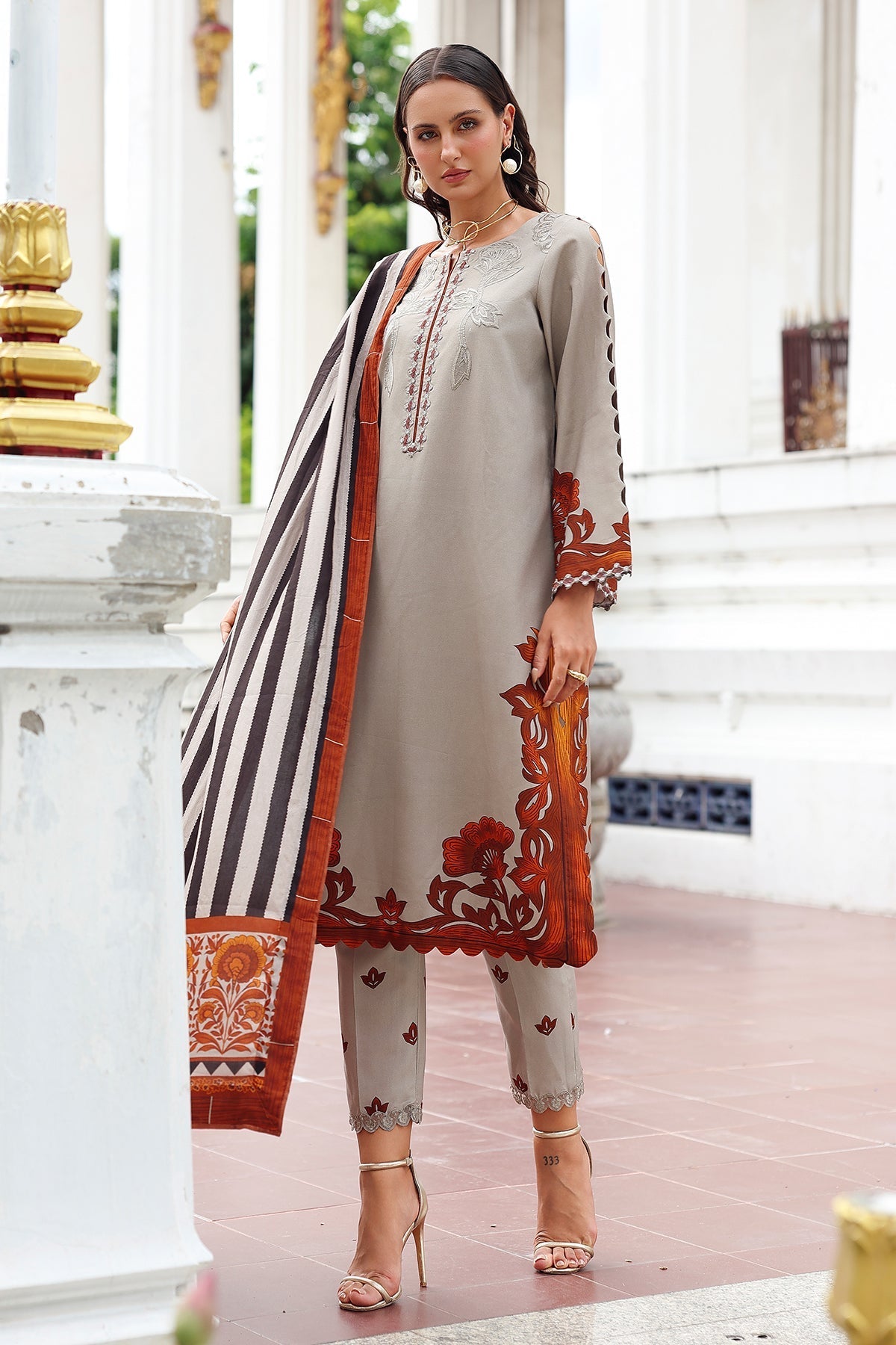 Charizma | Aniq Winter 2025 |  ANW6-05 by Charzima - Designer Dress  - Type : Ladies Clothes - Available at Libayah - 100% Original 