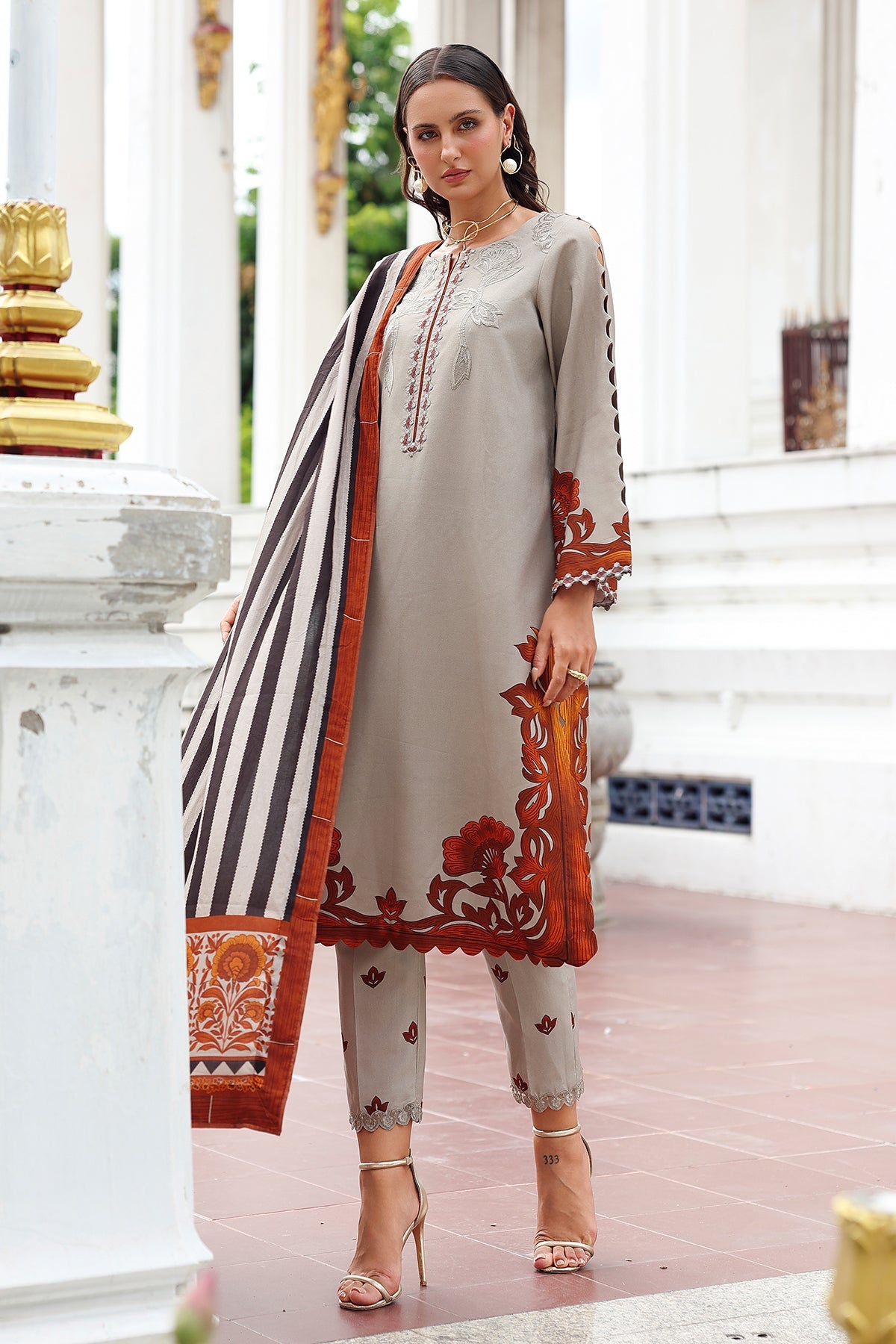 Charizma | Aniq Winter 2025 |  ANW6-05 by Charzima - Designer Dress  - Type : Ladies Clothes - Available at Libayah - 100% Original 