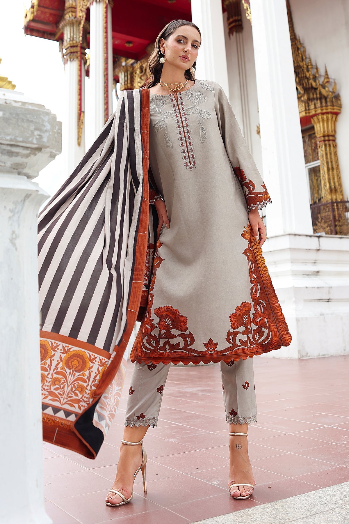 Charizma | Aniq Winter 2025 |  ANW6-05 by Charzima - Designer Dress  - Type : Ladies Clothes - Available at Libayah - 100% Original 