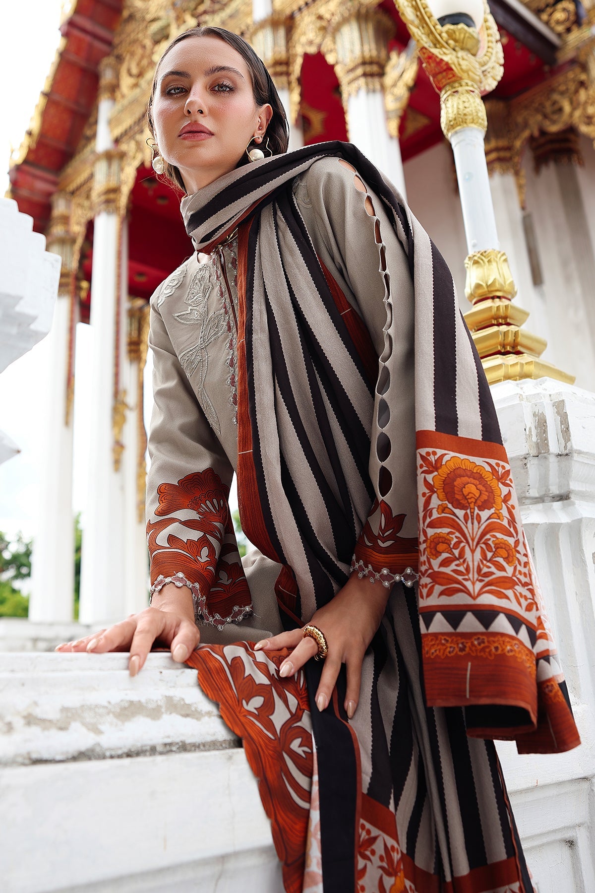 Charizma | Aniq Winter 2025 |  ANW6-05 by Charzima - Designer Dress  - Type : Ladies Clothes - Available at Libayah - 100% Original 