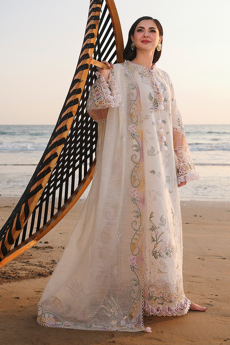 Qalamkar | Sahil Luxury Lawn 26 | SA-10 ILARA by Qalamkar - Designer Dress  - Type : Ladies Clothes - Available at Libayah - 100% Original 