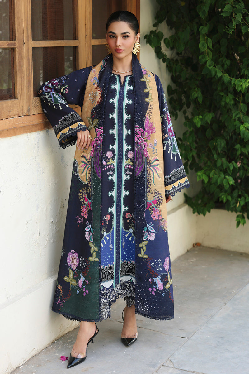 QW-04 (A) ALLAN – authentic Pakistani dress from the Qalamkar QPrints Winter 25 collection for women in the UK