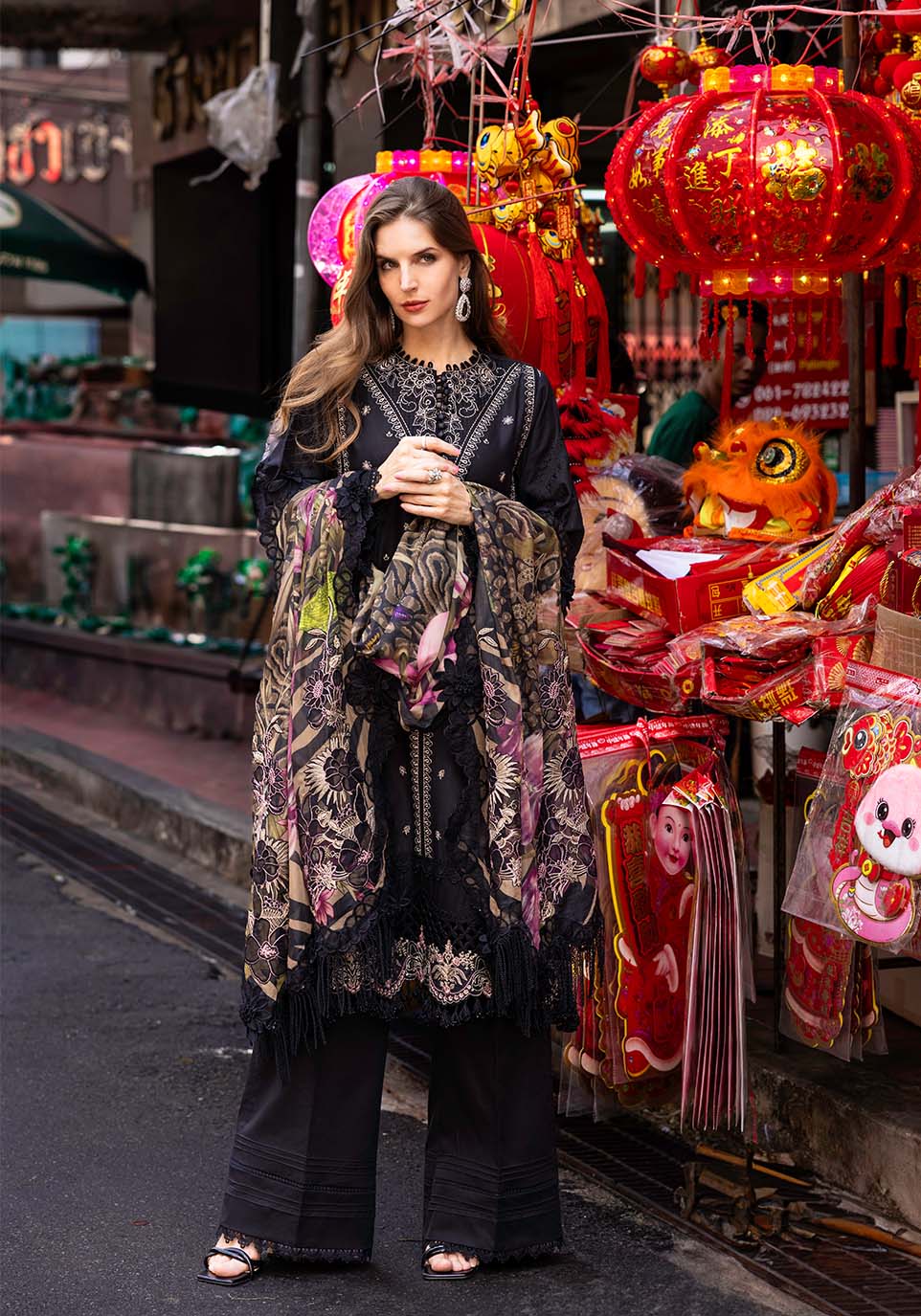 Zarqash | Luxury Lawn 25 | ZQLU 001 Eliana by Zarqash - Designer Dress - Type: Ladies Clothes - Available at Libayah - 100% Original