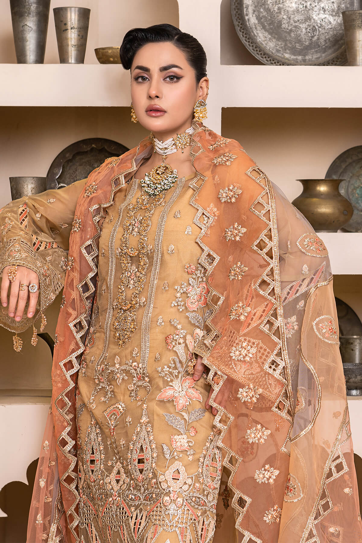 Janique | Luxury Collection 24 | D-003 Evening Gold by Janique - Designer Dress - Type: Ladies Clothes - Available at Libayah - 100% Original