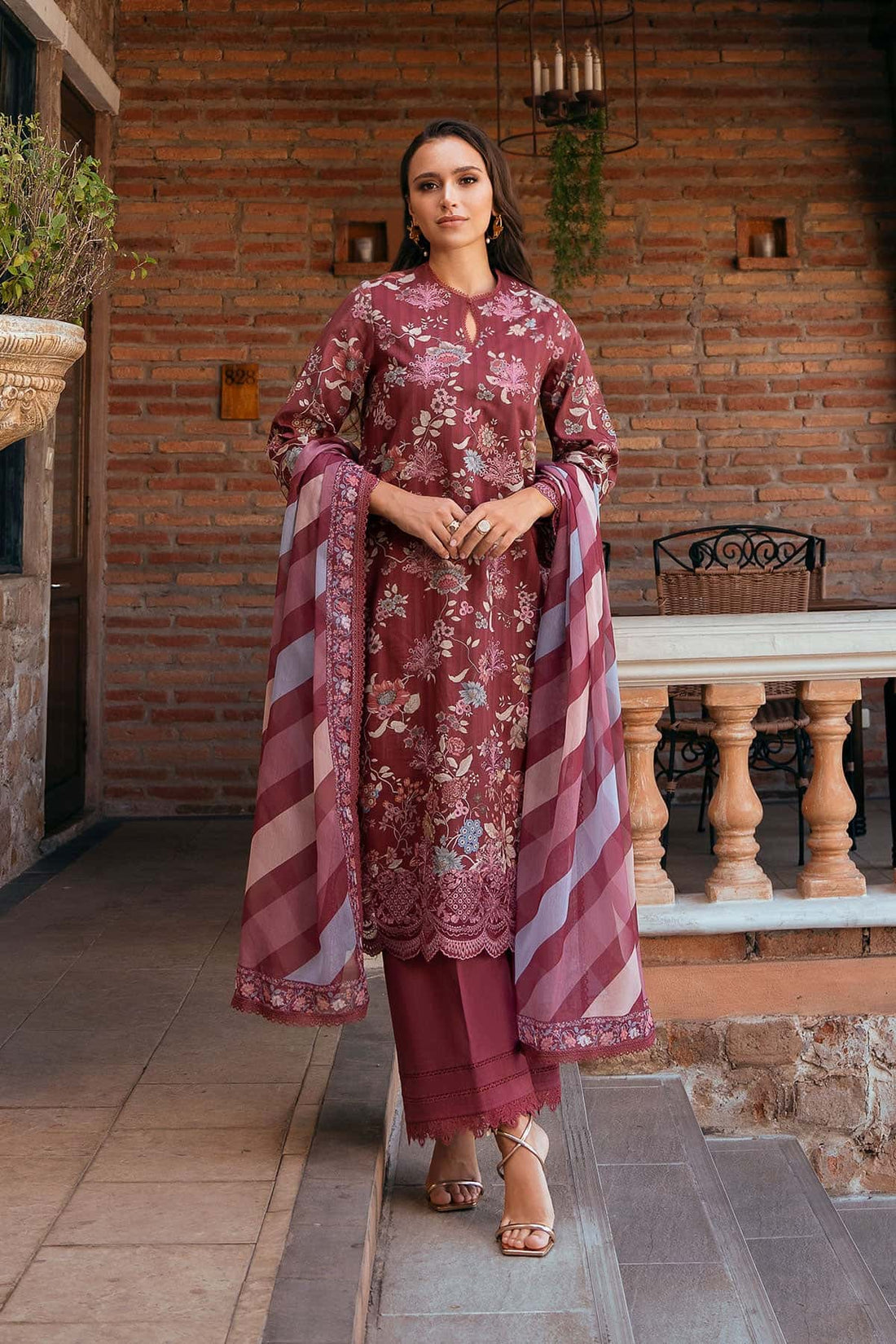 Afrozeh | Damask The Holiday Edit 25 | Azara B by Afrozeh - Designer Dress - Type: Ladies Clothes - Available at Libayah - 100% Original