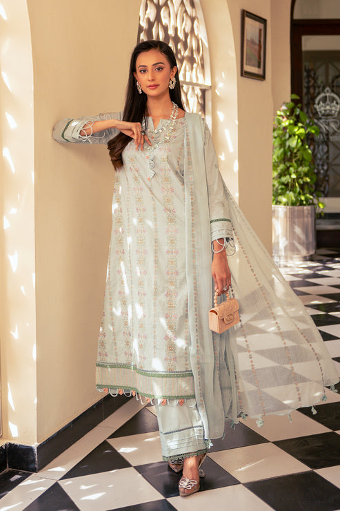 Kross Kulture | Luxury Baharaneh | Jade KLX-00728 by Kross Kulture - Designer Dress - Type: Ladies Clothes - Available at Libayah - 100% Original