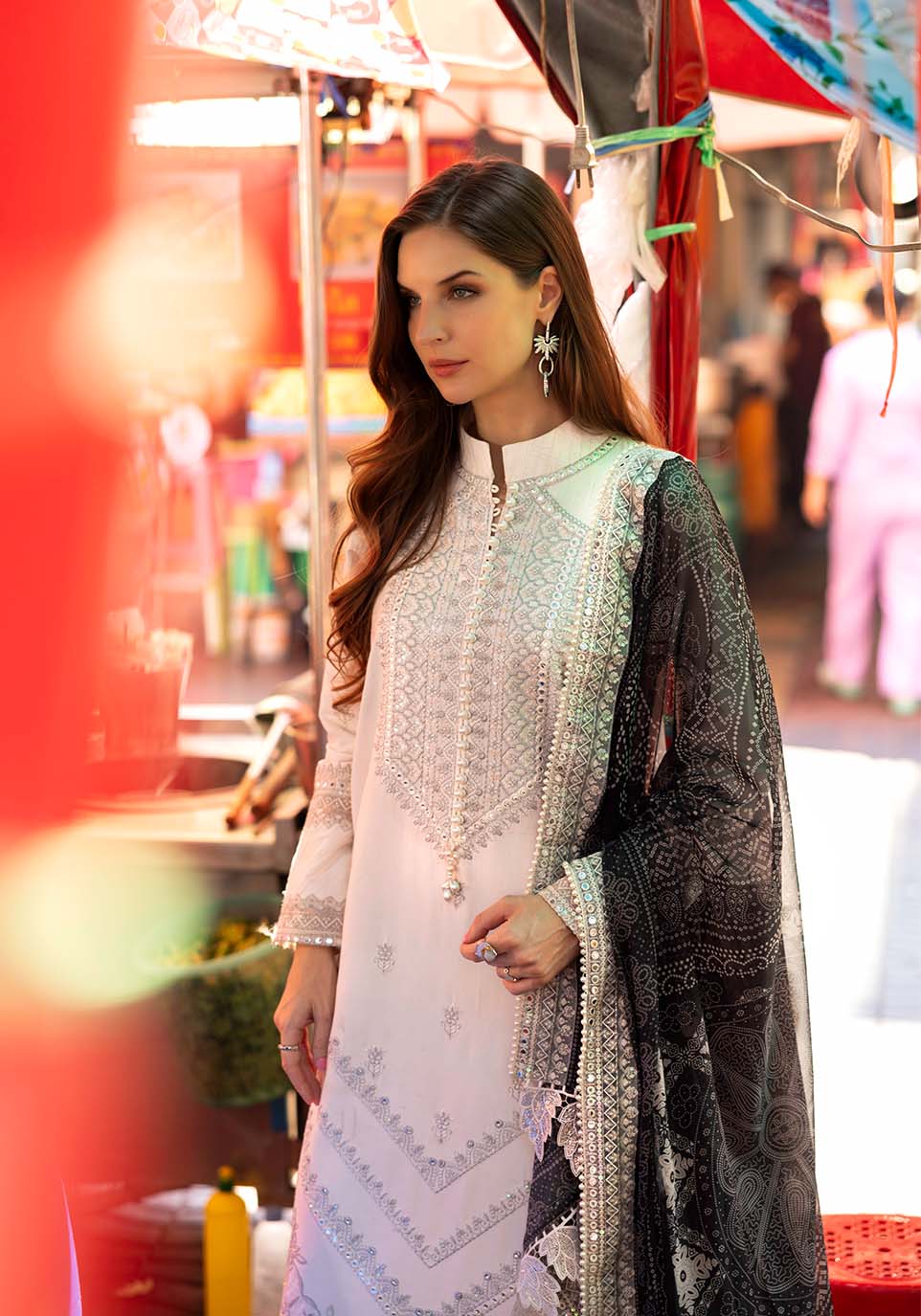 Zarqash | Luxury Lawn 25 | ZQLU 007 SIERRA by Zarqash - Designer Dress - Type: Ladies Clothes - Available at Libayah - 100% Original