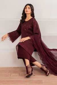 Baroque | Formals Collection | EMBROIDERED CHIFFON UF-690 by Baroque - Designer Dress  - Type : Ladies Clothes - Available at Libayah - 100% Original 