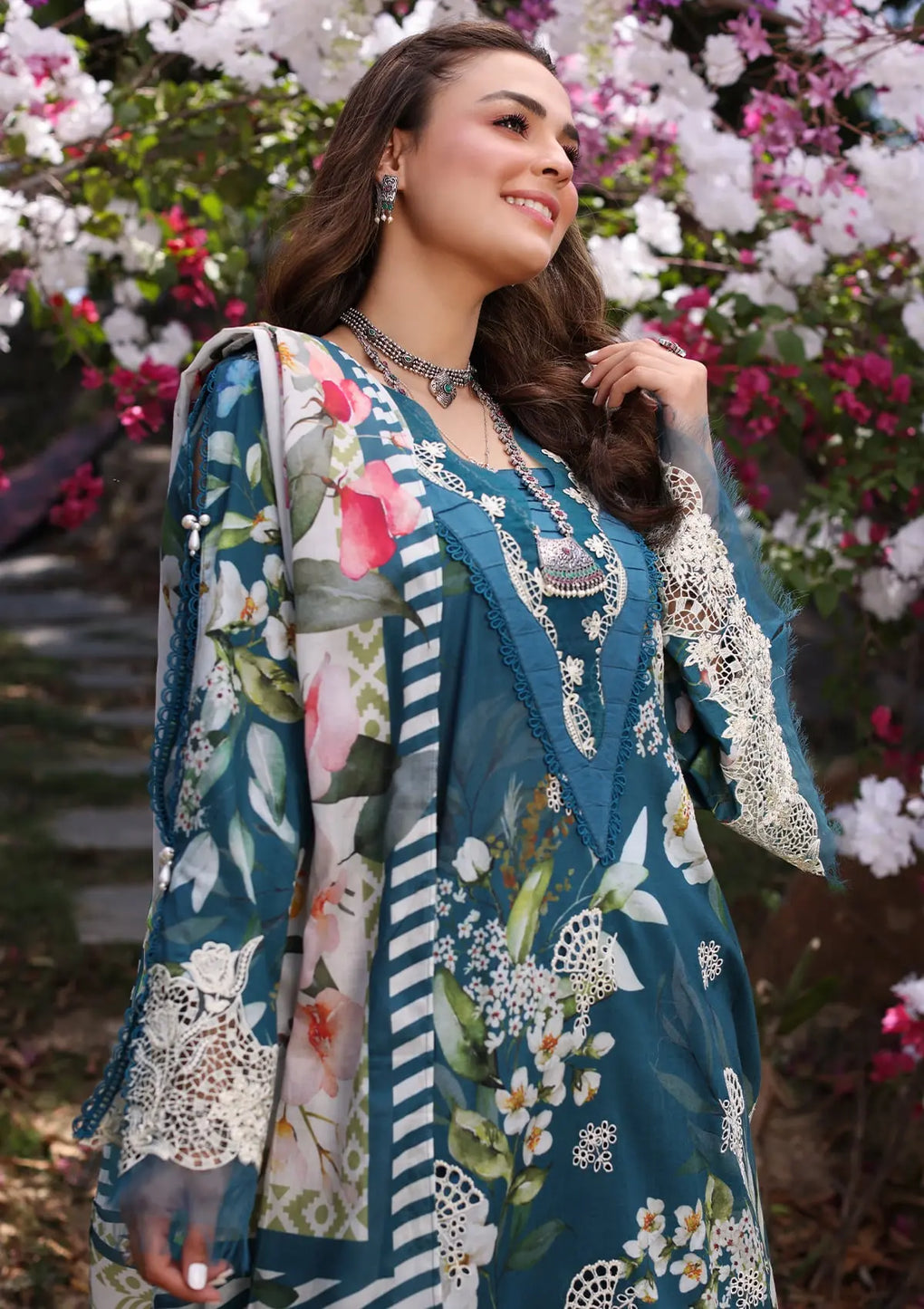 Elaf Premium | Prints Chikankari 24 | 02B SERENITA by Elaf Premium - Designer Dress - Type: Ladies Clothes - Available at Libayah - 100% Original