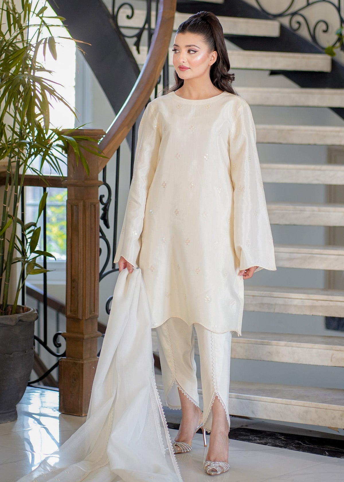 Fozia Khalid | Silk Spire | BLISS by Fozia Khalid - Designer Dress - Type: Ladies Clothes - Available at Libayah - 100% Original