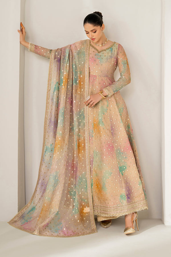 Baroque | Luxury Pret 25 | EMBROIDERED COTTON PATTI PR-1138 by Baroque - Designer Dress  - Type : Ladies Clothes - Available at Libayah - 100% Original 