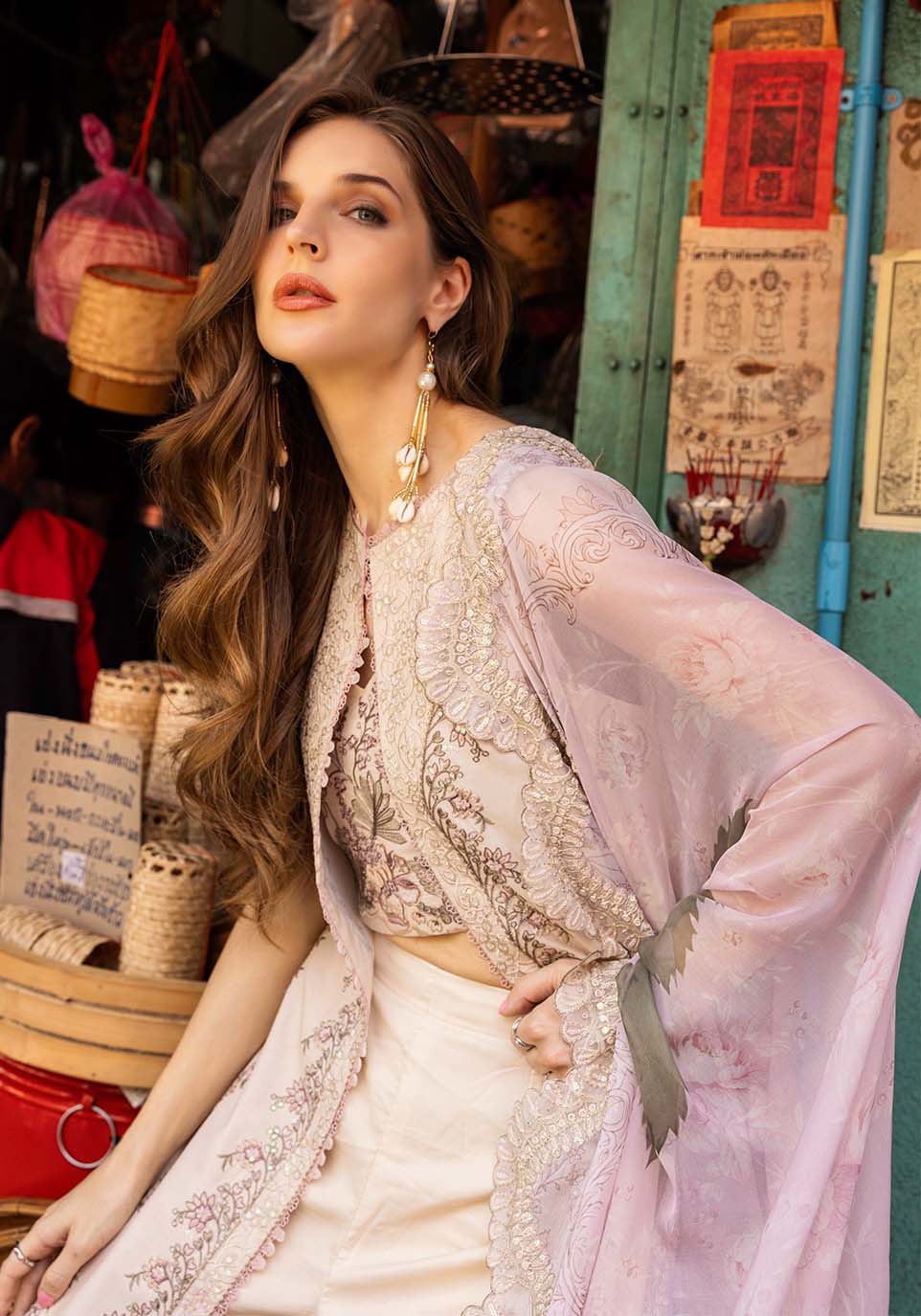 Zarqash | Luxury Lawn 25 | ZQLU 002 Ambrose by Zarqash - Designer Dress - Type: Ladies Clothes - Available at Libayah - 100% Original