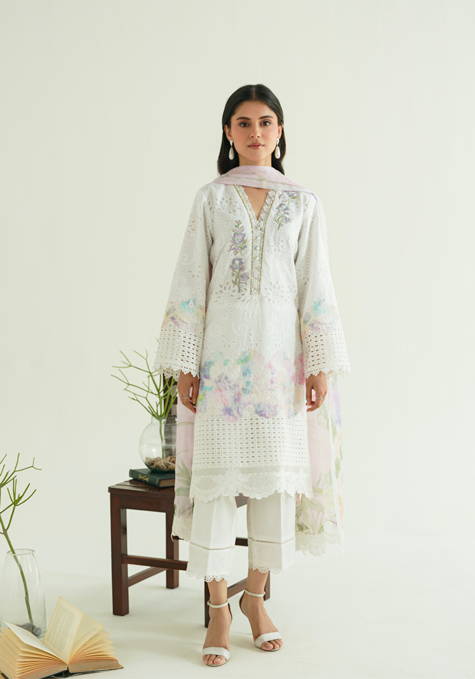 Zarqash | Whispers of Summer | FLORAL REVIERIE - Designer Dress - Type : Ladies Clothes - Available at Libayah - 100% Original