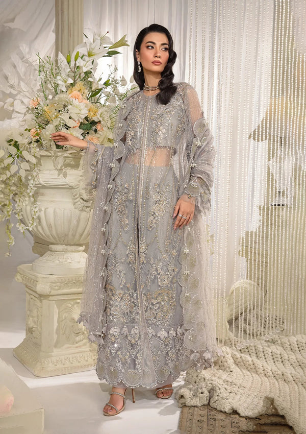 Elaf Premium | Evara Formals 24 | EFE-04 DOVE by Elaf Premium - Designer Dress - Type: The Formal Exhibit - Available at Libayah - 100% Original